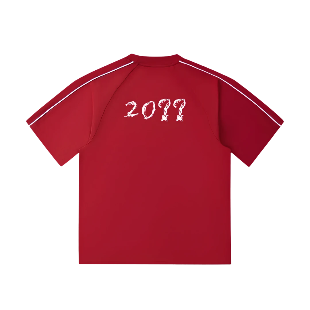 Lightning red away kit — back, brand's tonal "20??" print