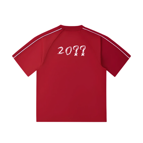 Lightning red away kit — back, brand's tonal "20??" print